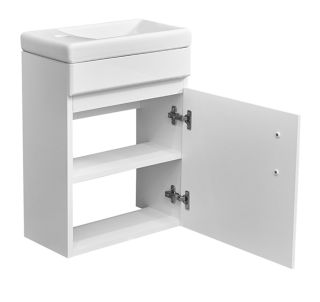 Тумба под раковину Stella Polar Концепт 40см белый SP-00000008